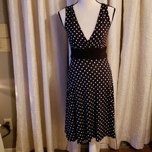 Kupcake Black m White Polka Dot Dress